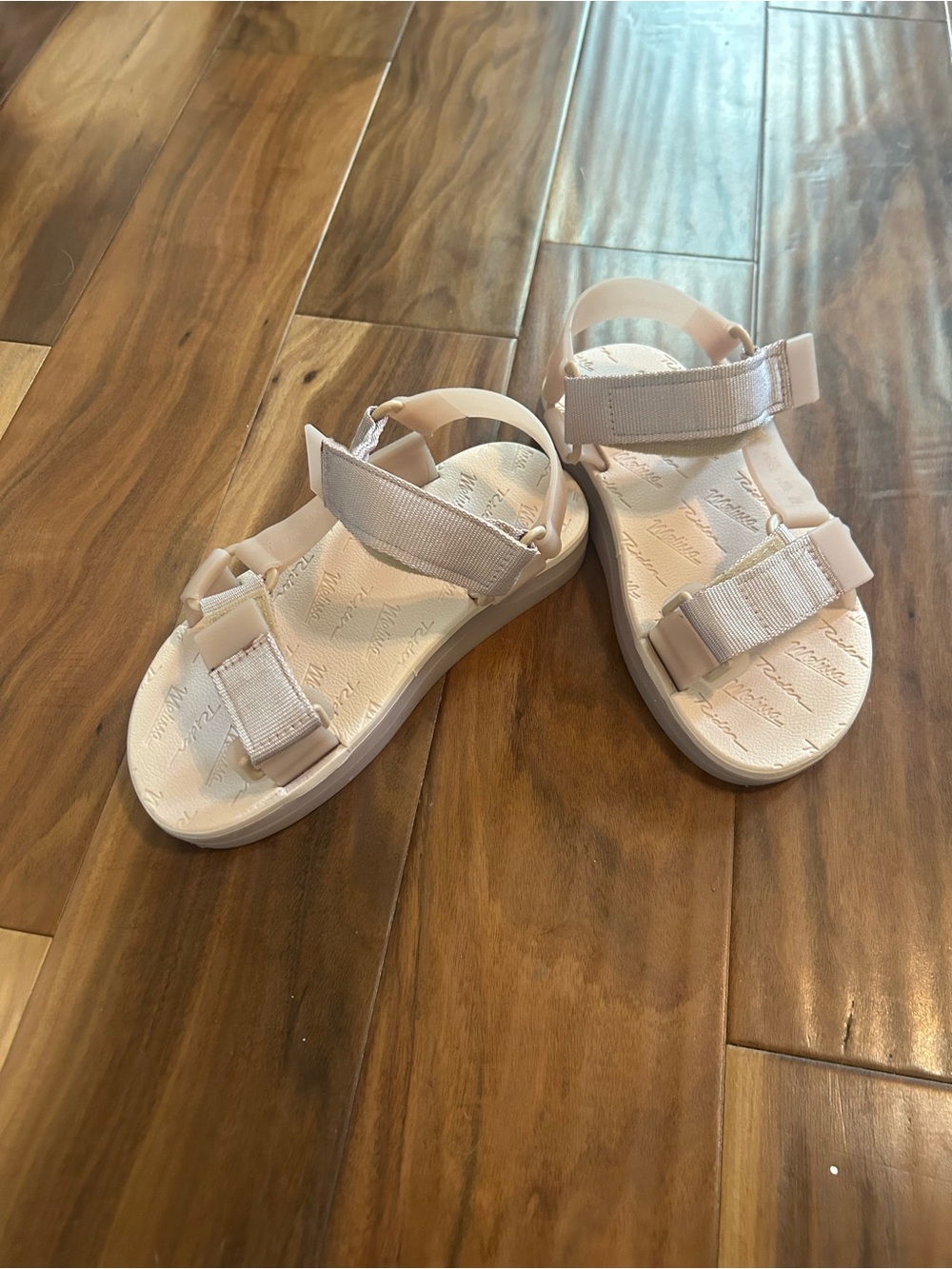 Melissa Girl's Blush Pink Adjustable Strap Sandals